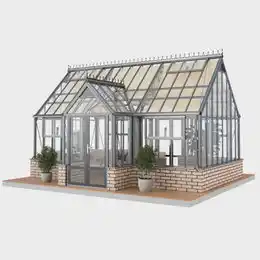 Теплица «GreenDi» Model 3 - Т-образная / Цоколь с двумя тамбурами, размер 3,5x6 м (индивидуальный заказ)