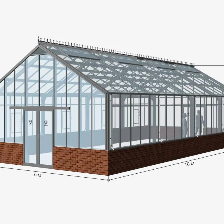 Проект теплицы "GreenDi Model 2 размером 6х10 м, комплектация "Люкс"